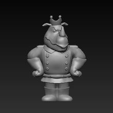 rataxes babar toy king olddies rhinoceros 3d print model - Mito3D