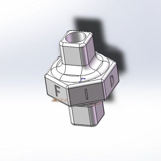 cricchetto agitarsi gioco giocattolo rumoroso 3D print model - Mito3D