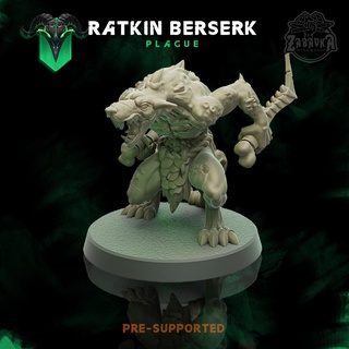 ratkin berserker battle fantasy 3d print model - Mito3D