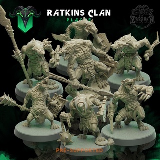 ratkins clan army battle fantasy dnd plague 3d print model - Mito3D