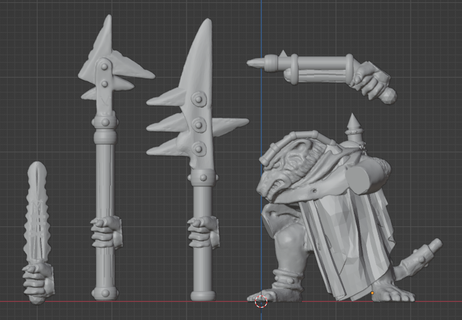ratman warlock engineer fantasy dnd oldhammer skaven underhive monopose proxie 3d print model - Mito3D