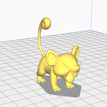 rattata a arte pokemon koratta 3d print model - Mito3D
