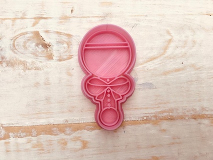 rattle cutter bbay shower babies children girls glass cookie toys 3d print model - Mito3D