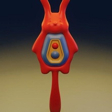 rattle rabbit art decor sculptures toy 3d print model - Mito3D