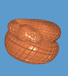 çıngıraklı yılan çıngıraklı yılan 3d print model - Mito3D