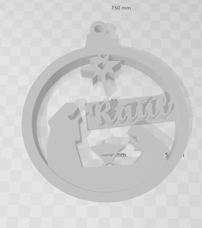 raul Noël sphère ornement 3d print model - Mito3D