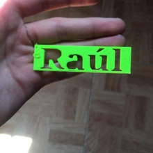 raul key ring verschiedene 3d print model - Mito3D