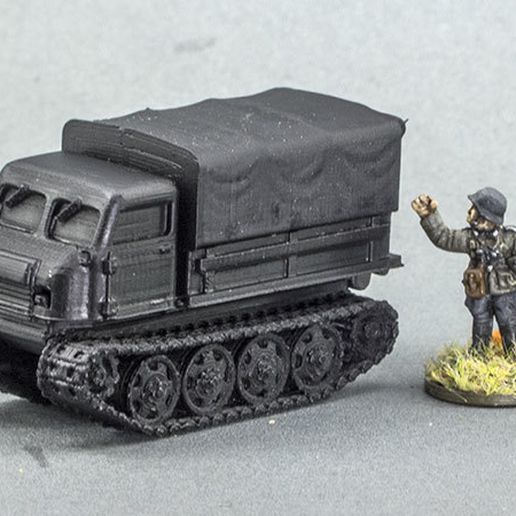 raupenschlepper ost 15mm game ww2 german vehicles 3D print model - Mito3D