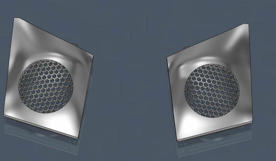 rav 4 milieu gamme orateur gril 2019 2022 3d print model - Mito3D
