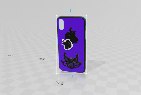 raven apple iphone phone case cases accessories art 3d print model - Mito3D