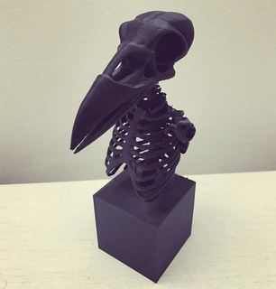 raven body design 3d print model - Mito3D