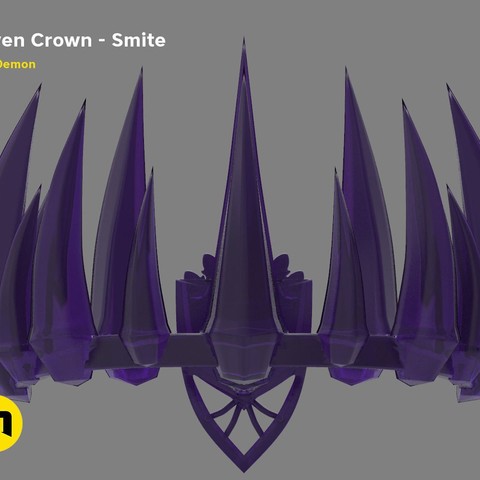 raven couronne frapper jeu jouet de niveau dans le classement pc moriigan jeux cosplay botom 3D print model - Mito3D