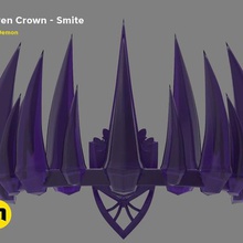 raven crown smite game toy tier ranked pc moriigan games cosplay botom 3d print model - Mito3D