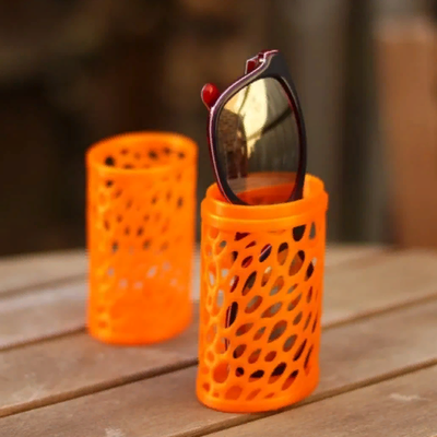 corbeau texture lunettes cas gaine couverture 3d print model - Mito3D