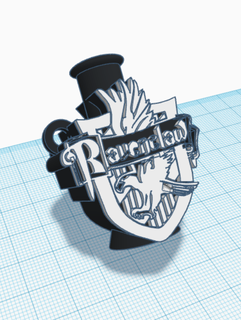 Ravenclaw bong ağızlık nargile ekstrüder hp Harry çömlekçi 3d print model - Mito3D
