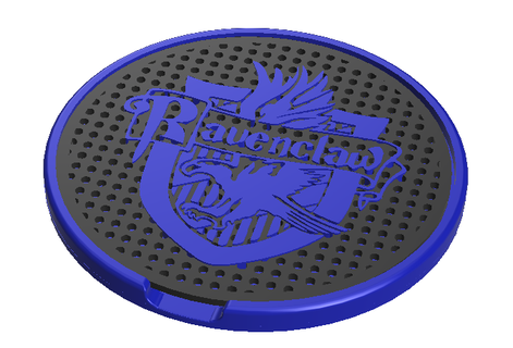 ravenclaw coasters 3d print model - Mito3D