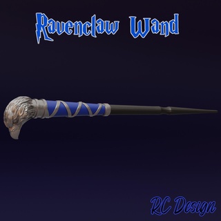 ravenclaw wand harry potter 3d print model - Mito3D