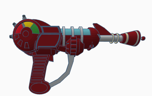 raggio pistola merluzzo zombie gioco chiamata dovere pistole 3d print model - Mito3D