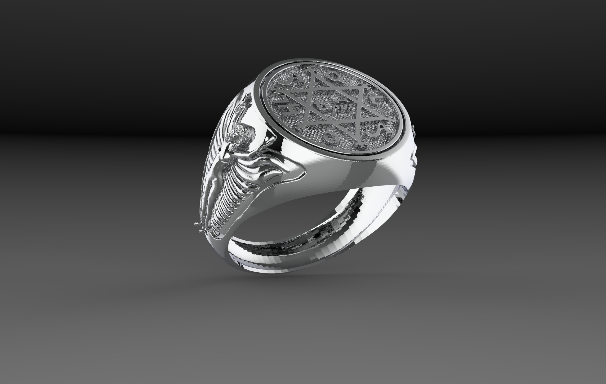 Strahl Salomon Ring 3D print model - Mito3D