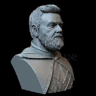 rayo Stevenson Transmitir skoll ahsoka busto 3d impresión realista sidnaique esculpir estatua 3d print model - Mito3D