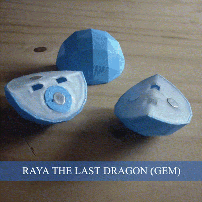 raya dernier dragon gemme jouet teneur magie pingou prane tuk jagan vaste virana namaari benja 3d print model - Mito3D