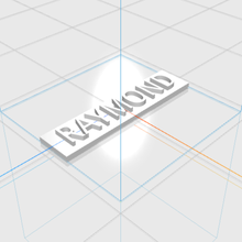 raymond lettere maschio 3d regalo 3d print model - Mito3D