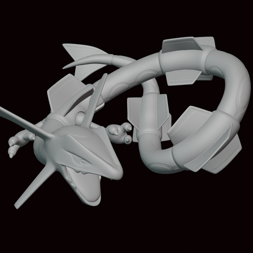 Rayquaza Pokémon figura 3D print model - Mito3D