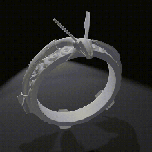 rayquaza anillo 3d print model - Mito3D