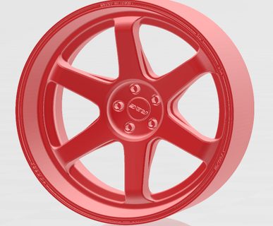rays te37 custom rims wheels 3d print model - Mito3D