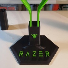 razer headset stand headsets gaming gamer music ps4 xbox ps5 xboxone 3d print model - Mito3D