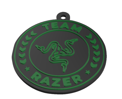 Razer porte clés 3d print model - Mito3D