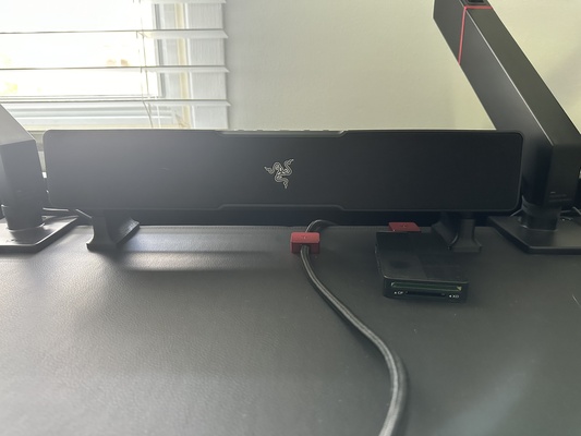 razer leviathan standoff home soundbar desk organizer easy print no support 3d print model - Mito3D