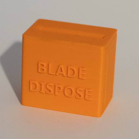 hoja de afeitar caja desecho casa maquinilla seguridad el inodoro cuarto baño caso 3D print model - Mito3D