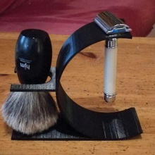 maquinilla de afeitar n cepillo pie casa la titular cuarto baño 3d print model - Mito3D
