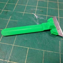 razor print scraper tool 3d printer accessories holder remover 3d print model - Mito3D