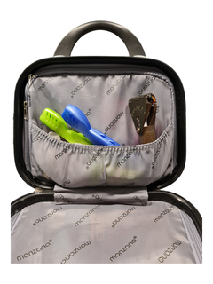 Ustura seyahat durum kılıf örtmek valiz mutlu kadın hediye işlevsel yaşayan menteşe 3d print model - Mito3D