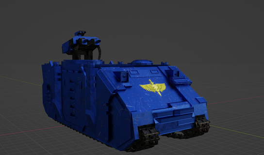 razorback armoured carrier rhino 40k spacewarrior marine space w40k 3d print model - Mito3D