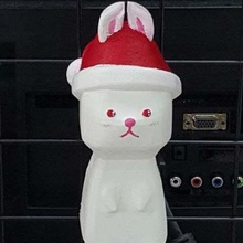 rb-mkiii santaversion game animals winter santa rabbit christmas animal 3d print model - Mito3D