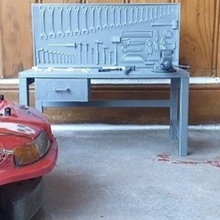 rc 1 10 mécanique de l'outil workbench panneau jeu modèle prise à voiture radiocommandée garage outils 3d print model - Mito3D