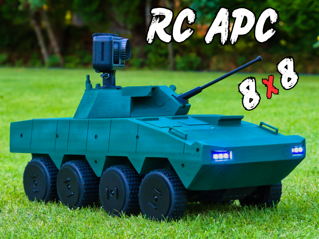 rc 8x8 Wolverine apc tekerlek sürücü araba IFV radyo kontrol tank Araçlar uzak 3D print model - Mito3D