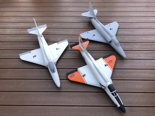 rc a4 skyhawk 50mm edf avion jet drone facile rapide libre volant servo vase imprimable pla lumière 3d print model - Mito3D