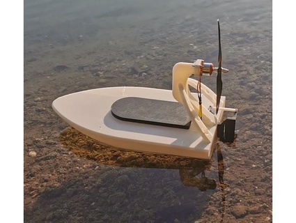 rc air prop speed boat 3d print model - Mito3D