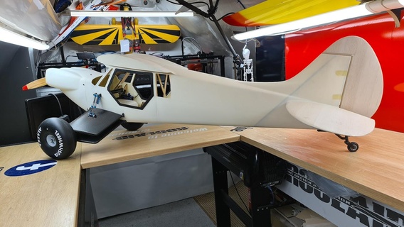 rc Flugzeug Rahmen 1 3 funktional akrobatisch 3d print model - Mito3D