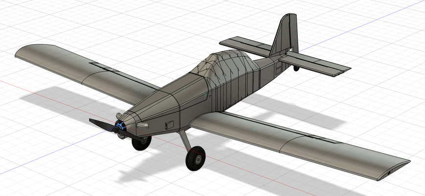 rc at802 ritaglia spolverino aereo 1000mm apertura alare v1 gadget distanza controllo jet aria trattore cielo guardiano fuoco capo militare azienda agricola combattente elica spazzole 3d print model - Mito3D