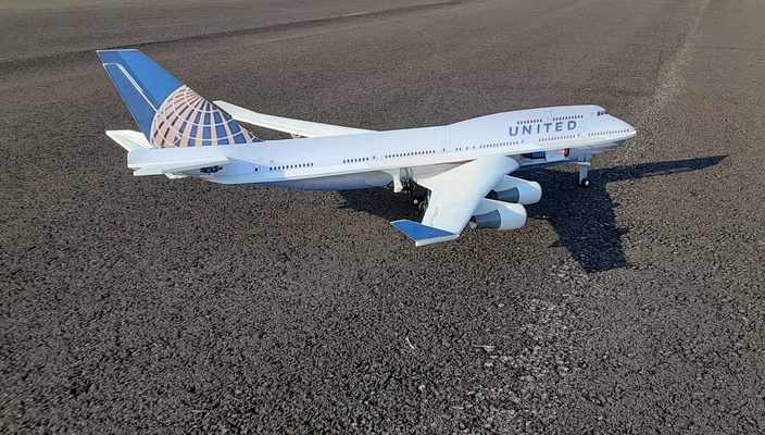 rc b 747 yolcu uçağı b747 uzak kontrol radyo edf jet 3d print model - Mito3D