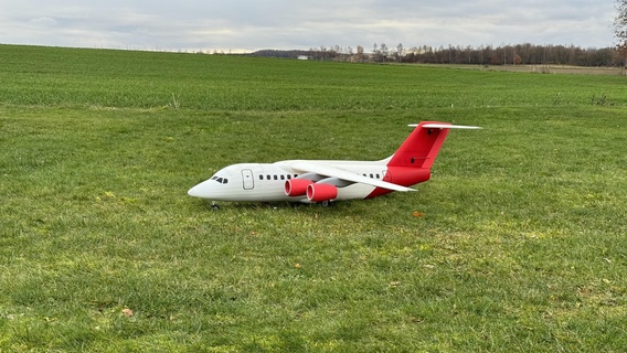 rc bae 146 edf ikiz 70mm yolcu uçağı 1800mm 1 15 ölçek test dosyası oyun bae146 robbe pervane jet 3d print model - Mito3D