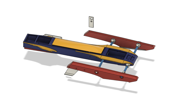 rc bateau stabilisateur 4s batterie vite hydro 3d print model - Mito3D