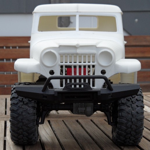 rc cuerpo jeep station wagon camioneta escala rastreador de 1 a 10 varios mst axial scx10 traxxas trx4 rc4wd shell el la estación vagón recogida camión 3D print model - Mito3D