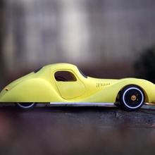 rc auto 'talbot lagos 1938' classico gadget classic car talbot giocattolo 3d print model - Mito3D