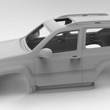 rc car body toyota prado 3 doors 275mm wheelbase axial rc4wd various 4x4 accessories 313mm jeep 3d print model - Mito3D